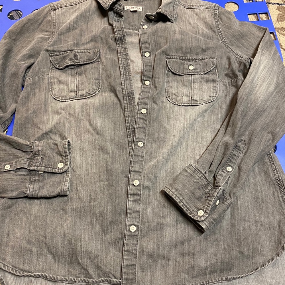 Black denim jacket